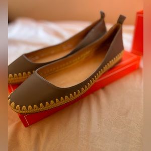 Bill blass Amelie crochet espadrille flats NIB